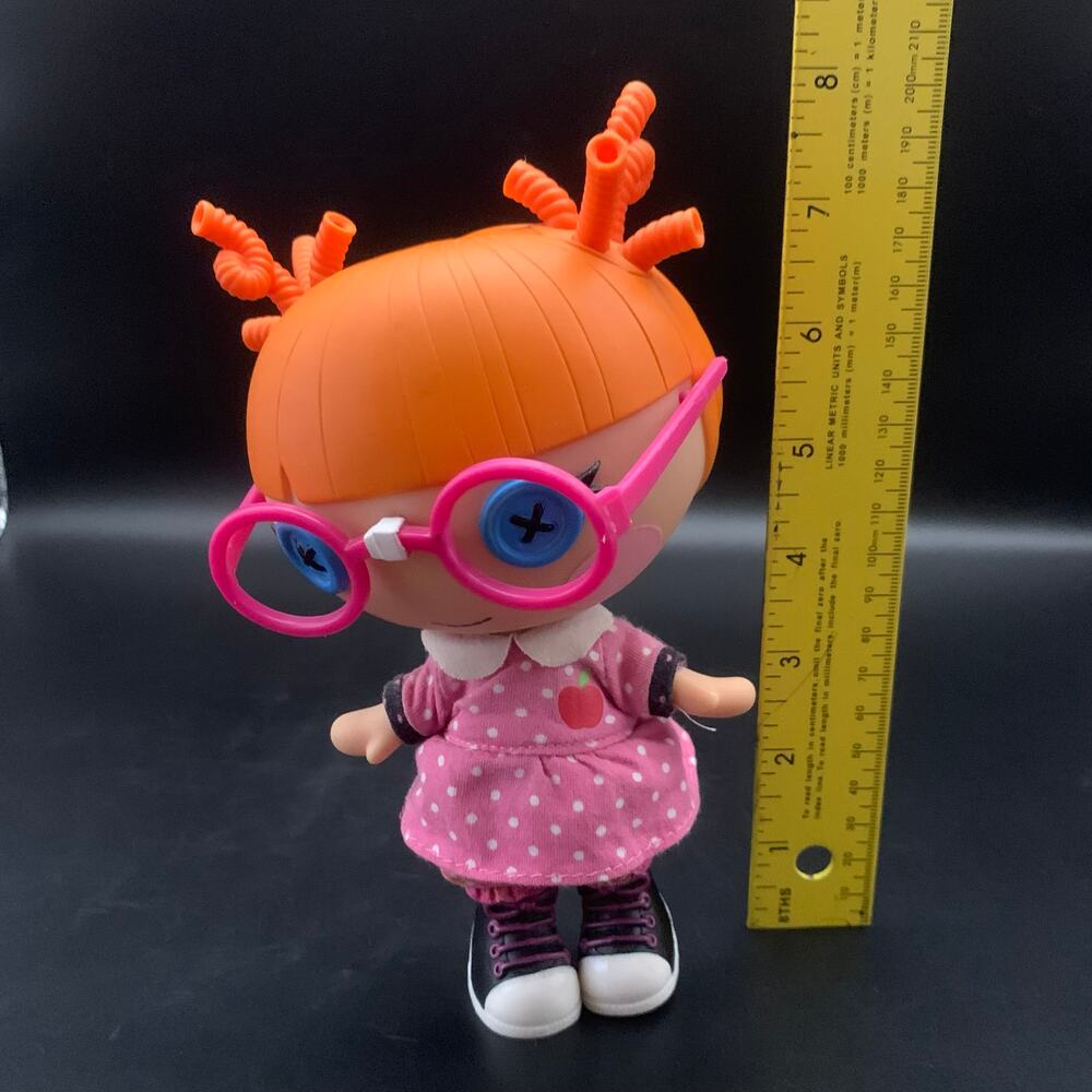 Lalaloopsy Littles Specs Reads-A-Lot Silly Hair 7” Doll Hard Plastic - Picture 10 of 12